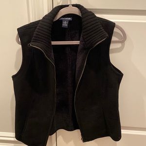 Ann Taylor fur lined vest